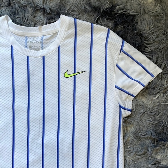 Nike blue & green striped jersey - Picture 2 of 4